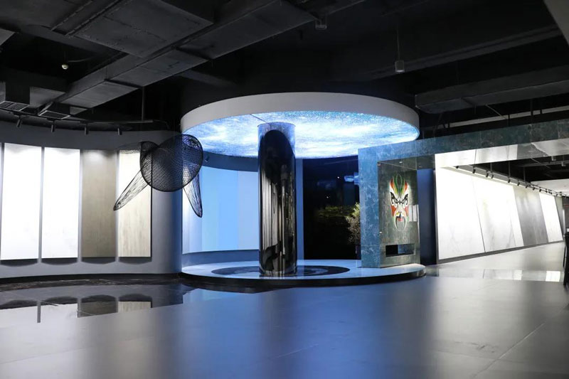 總部展廳鑒賞|3680㎡的巖值Show，刷新審美新高度